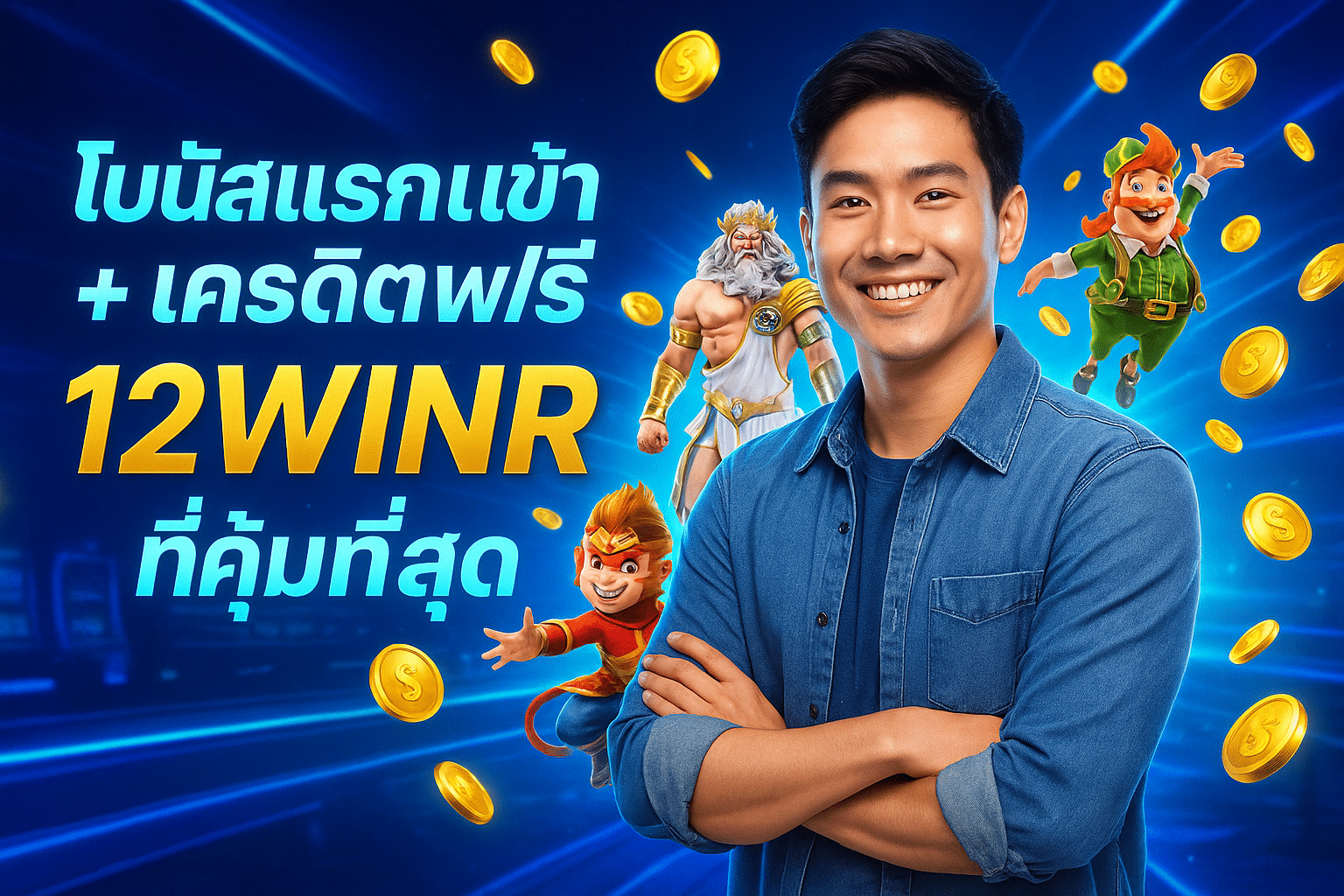 โบนัสแรกเข้า + เครดิตฟรี 12IWINR ที่คุ้มที่สุด