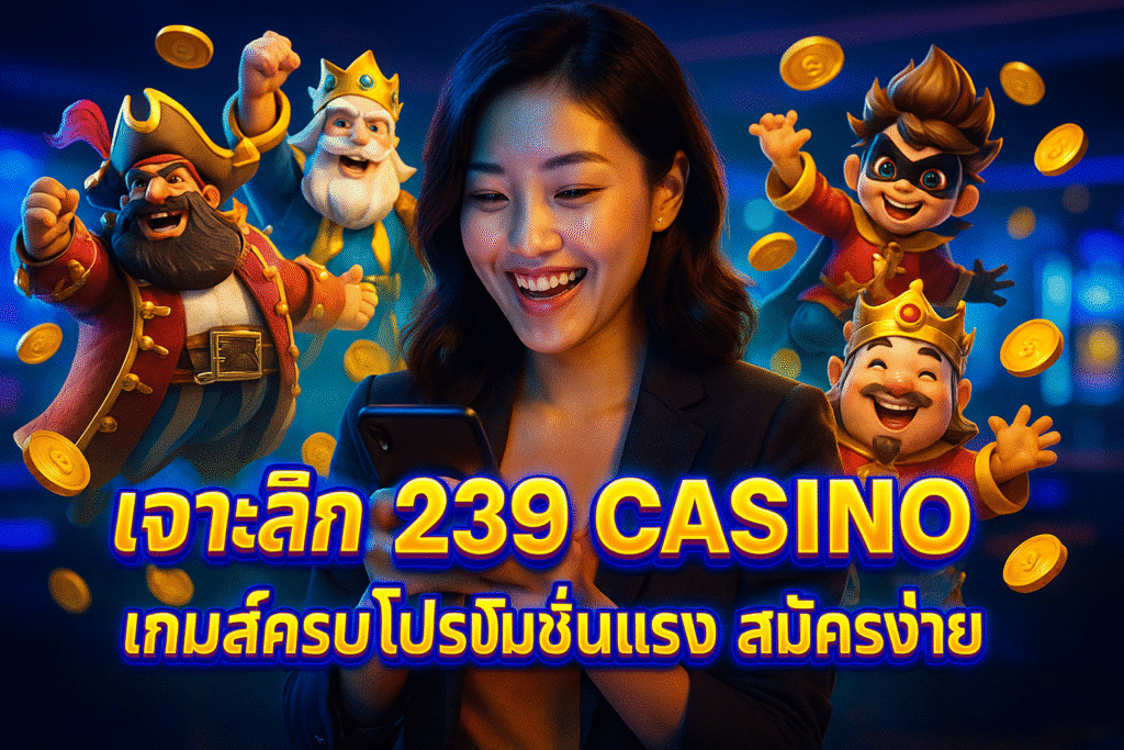 เจาะลึก 239 CASINO – เกมส์ครบ โปรโมชั่นแรง สมัครง่าย